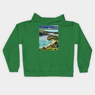 Antigua View Falmouth Harbor Kids Hoodie